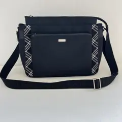 ブラックレーベル　ショルダーバッグ　ノバチェック　ロゴベルト