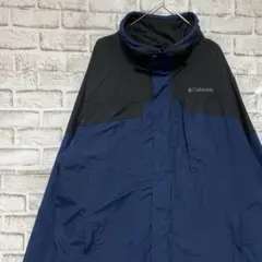 コロンビア　マウンテンパーカー　ネイビーL ロゴ刺繍アウトドア0224