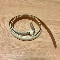 レディースベルト 白 細身