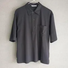 完売商品 ユニクロU エアリズムコットンポロシャツ BLACK / M