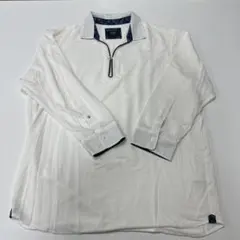 BEAMS HEART ハーフジップカットソー XL ホワイト
