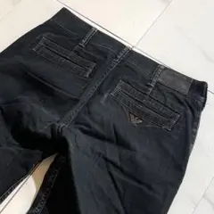 【美品/M】ジョルジオアルマーニ デニムパンツ ストレッチ 黒 ブラック系 48のサムネイル
