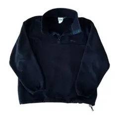 エルエルビーン 黒 フリースジャケット プルオーバー