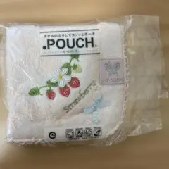 タオルのふりしてコソッとポーチ⭐︎可愛いいちご柄⭐︎