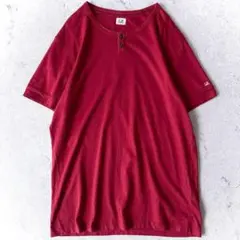 C.P.COMPANY シーピーカンパニー XL ヘンリーネック Tシャツ 赤のサムネイル