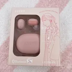 LUSVY BEANS ワイヤレスイヤホン 本体 Ruby Cacao Pink