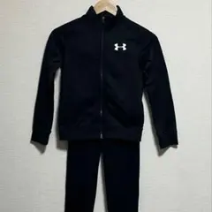Under Armour 黒 ジャージ 上下セット Sサイズ　キッズ