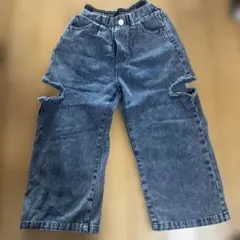 最終お値下げ美品　女の子　デニムパンツ　120センチ