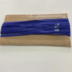 青色レース生地 約1cm幅約20m(シミなし)328