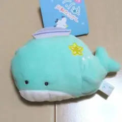 新品　つぶらな瞳のマリン　くじら　プチマスコット　ぬいぐるみ　キーホルダー