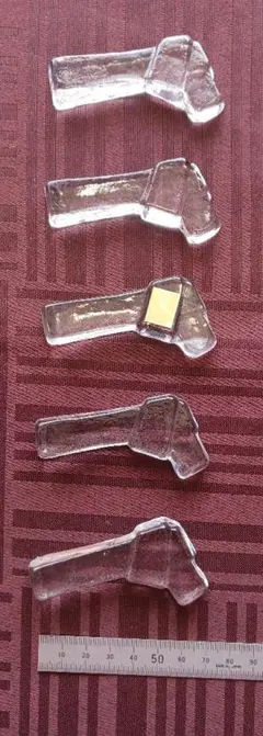 KAGAMI CRYSTAL クリスタル箸置き縁結び5個セット