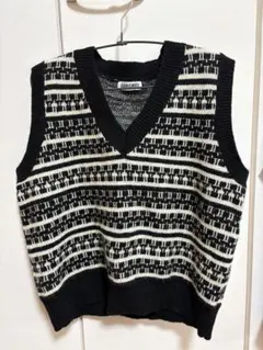 Vネック ニットベスト セーター ニット