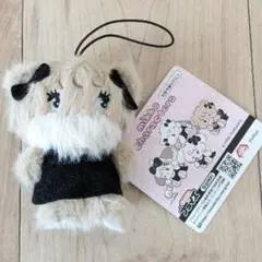 mikko characters ブラックリボン　マスコット　ぬいぐるみ　ラテ