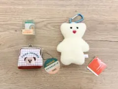 【3点セット】 mojojojo がま口ポーチ コインホルダー カラビナ付ポーチ