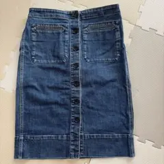 ユニクロユー デニムミディスカート