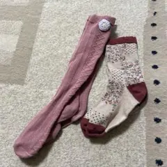 キッズ靴下とレギンスセット