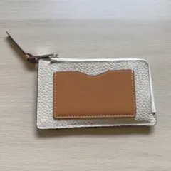 牛本革フラグメントケース　オフホワイト
