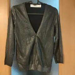 ZARA ニットカーディガン シルバーのサムネイル