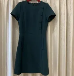 ザラベーシック　ミニワンピース　グリーン　Sサイズ