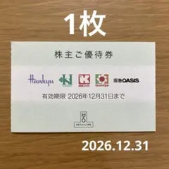 エイチツーオーリテイリング　H2O 　株主優待券1枚のサムネイル