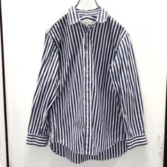 BEAUTY&YOUTH ストライプ長袖シャツ　M ブルー　ホワイト