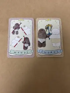 アトレ × リンネル おぱんつ君　　タロット 占い ノベルティ