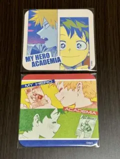僕のヒーローアカデミア原画展 アートコースター 緑屋出久 爆豪勝己 2種