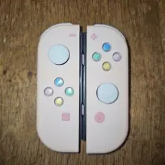 【ピンク×♡ボタン】 動作確認済 Switch　joy-con 純正カスタム品