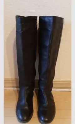 ニーハイブーツ　ブラック　ほんがわ