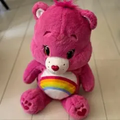 ケアベア ぬいぐるみ チアベア ピンク レインボーのサムネイル