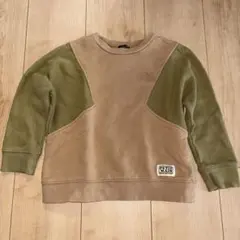 petit main プティマイン　110cm シャツ　長袖　キッズ　ベージュ