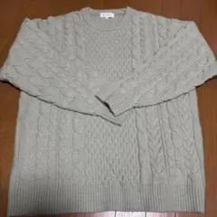 THE SHOP TK ケーブルニット XL グリーンのサムネイル