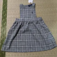 EASTBOY　グレー チェック柄 ワンピース 95cm