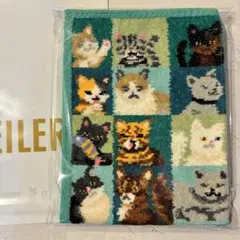 くらはしれい FEILER ハンカチ くろねこのなかのくろねこ 2枚セット