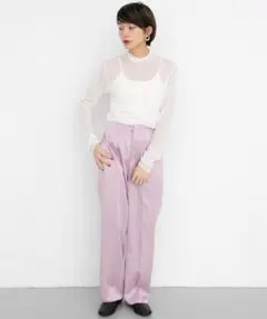 新品タグ付☆KBFシャイニーセンタープレスパンツMのサムネイル