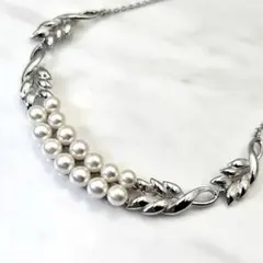 TASAKI K18 パール クロス ネックレス ヴィンテージ田﨑真珠美品 
