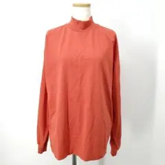 /b【USA cotton】ニコアンド ハイネック プルオーバー Tシャツ 長袖