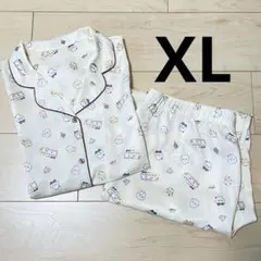 ちいかわ GU XL サテン パジャマ ルームウェア オフホワイト