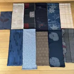 ほぼ紬　ハギレ　まとめ売り-a67