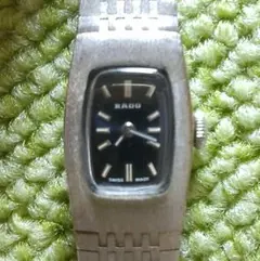 【稼働品レア】RADO レディース腕時計　手巻き　ネイビー文字盤　シルバーカラーのサムネイル