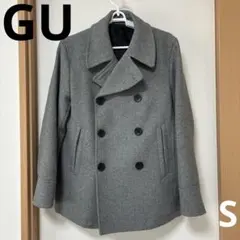 GU ピーコート　ハーフコート　Sサイズ　グレー
