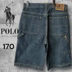 POLO JEANS デニムハーフパンツ 170 RL カーゴ メンズS 春夏