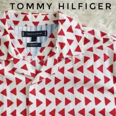 【美品】トミー 総柄 オースンカラー 海 赤 レギュラーフィット