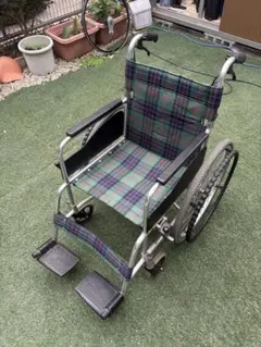 MATSUNAGA アルミ製 介助用 車椅子 AR-601【中古】取説・スパナ付