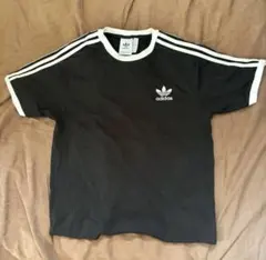 adidas originals クラシックス ストライプ ブラック Tシャツ