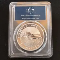 2021年 オーストラリア 銀貨 PCGS MS70 FDI イルカ コイン - メルカリ