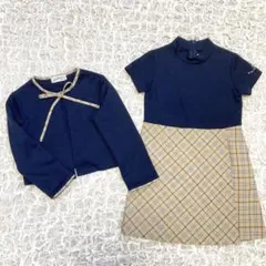 ミキハウス　ワンピース　カーディガン　フォーマル　セットアップ　110cm