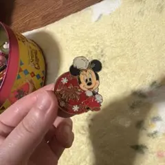 ミニーマウス クリスマス ピンバッジ