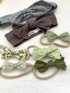 PAIRMANON ヘアアクセサリーセット ヘアーバンドセット 7点