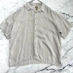 bruno ブルーノ　リネンシャツ ベージュ 4XLB かりゆし　大きいサイズのサムネイル